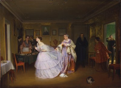 Binbaşı Bir Teklifte Bulunur, 1851 by Pavel Andreevich Fedotov