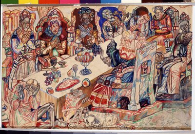 "Kralların Ziyafeti" Pavel Nikolayevich Filonov