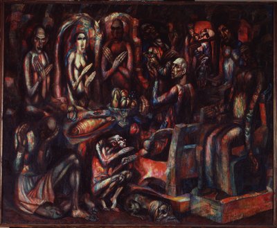 Kralların Bayramı, 1913 by Pavel Nikolayevich Filonov