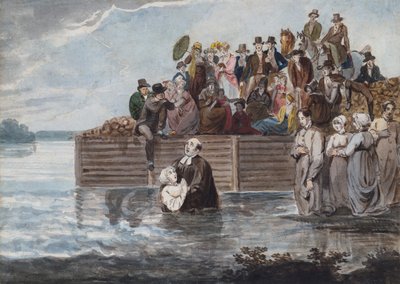 Bir Fırtına Sırasında Philadelphia Anabaptist Daldırma, 1811-ca. 1813. by Pavel Petrovic Svin