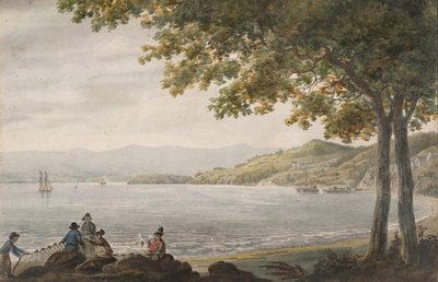 Hudson Nehri Kıyısında Shad Balıkçıları, 1811-ca. 1813. by Pavel Petrovic Svin