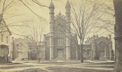 Kütüphane, Yale Üniversitesi, 19. yüzyıl. by Peck Brothers