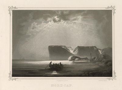 Nordcap. Çizimler, Asbjørnsen, P.Chr. ve Chr. Tønsberg tarafından yayınlandı (no, 1848) by Peder Balke