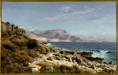 Monte Carlo yakınlarındaki sahil by Peder Monsted
