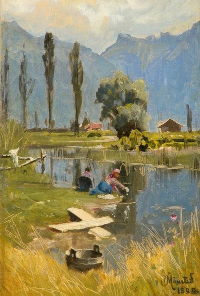 P.Mönsted, yıkama günü by Peder Monsted
