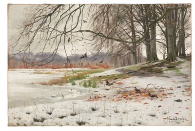 Karlı Manzara by Peder Monsted