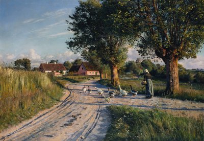 Evin yolu by Peder Monsted