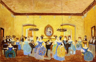 Koloni Minuet; El Minue Sömürge by Pedro Figari
