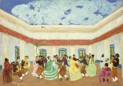 Veranda (gemide yağ) by Pedro Figari