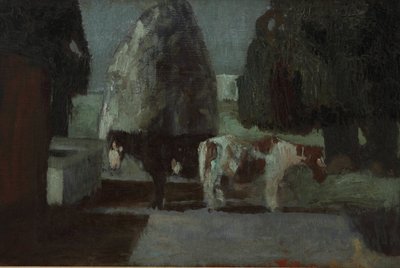 Ayın altında bahçe veya Quietud en la Quinta by Pedro Figari Solari
