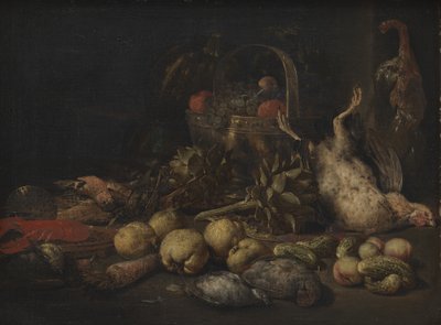 Meyve ve Kuşlarla Natürmort by Peeter Gijsels