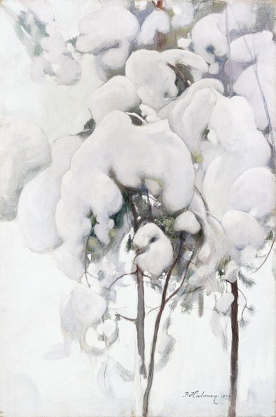 Karla Kaplı Çam Fidanları by Pekka Halonen