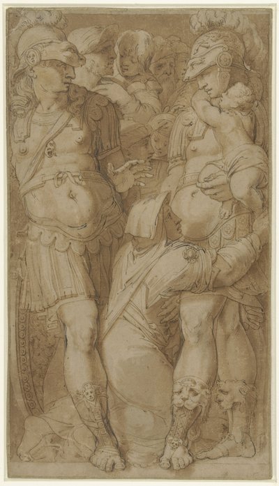 Alexander, Darius'un ailesini affetti by Pellegrino Tibaldi