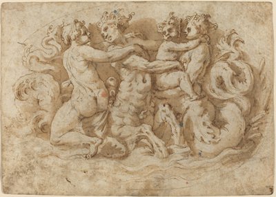 Tritonlar ve Periler by Pellegrino Tibaldi