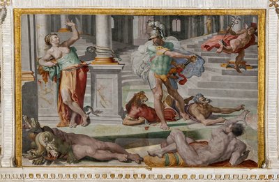 Ulysses ve Circe, Polyphemus Odasından detay by Pellegrino Tibaldi