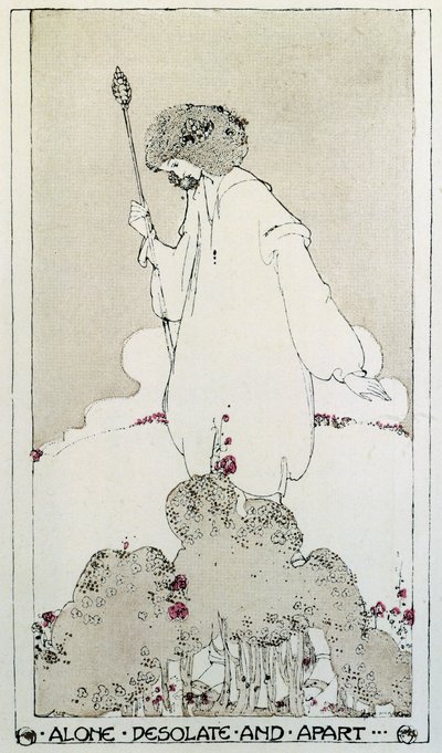John Keats'in Ölümü Üzerine Elegy Adonais adlı şiir için illüstrasyon by Percy Bysshe Shelley