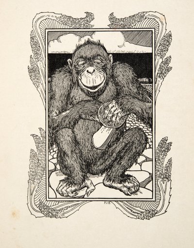 İstiridye Açılışı, Hayvanların Yüz Anekdotundan, pub. 1924 by Percy J. Billingshurst