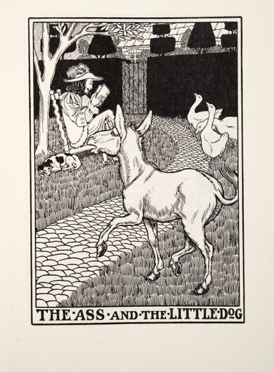 Eşek ve Küçük Köpek, Fontaine Fables, pub