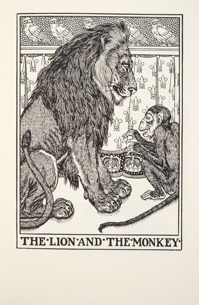 Aslan ve Maymun, Fontaine Fables, pub