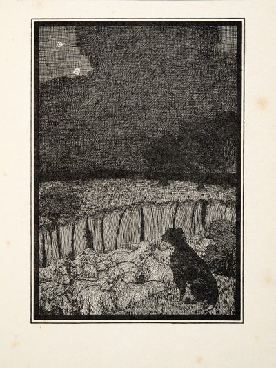 Hayvanların Yüz Anekdotundan Çoban Köpeği, pub. 1924 by Percy J. Billingshurst