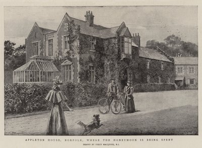 Balayının geçirildiği Appleton House, Norfolk by Percy Macquoid