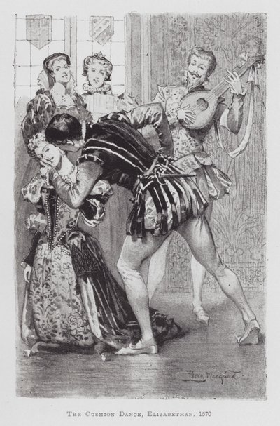 Dans: Yastık Dansı, Elizabeth dönemi by Percy Macquoid