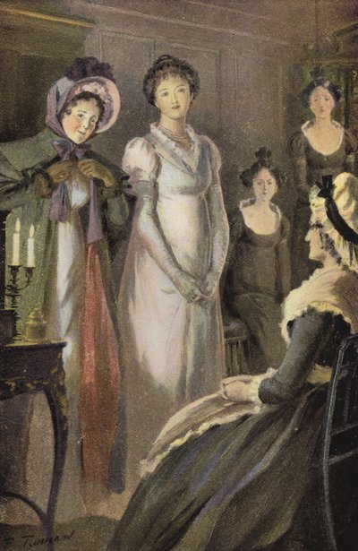 George Eliot tarafından Silas Marner için çizim (renkli taş) by Percy Tarrant