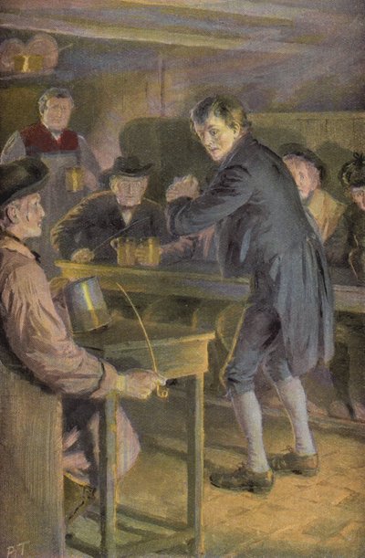 George Eliot tarafından Silas Marner için çizim (renkli taş) by Percy Tarrant