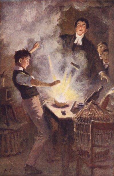 Bütünü Büyük Bir Aleve Döndü (renkli taş) by Percy Tarrant