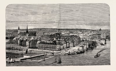 Stockholm, İsveç (gravür) by Percy William Justyne