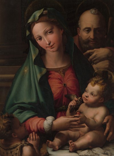 Bebek Aziz Vaftizci Yahya ile Kutsal Aile, ca. 1524-26. by Perino del Vaga