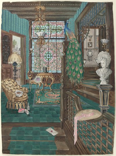 İkinci Kat Merdiven Sahanlığı ve Holü, 19351942. by Perkins Harnly