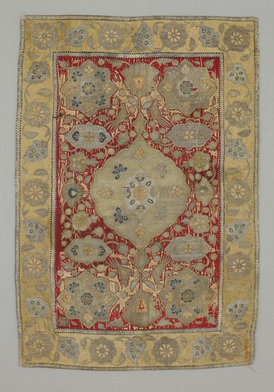 Panel--gül spreyi üzerinde papağan tekrarı by Persian School