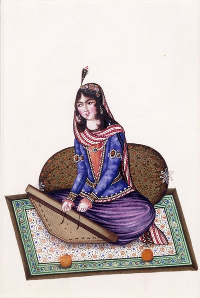 Bir Müzisyenin Portresi, 19. yüzyıl by Persian School
