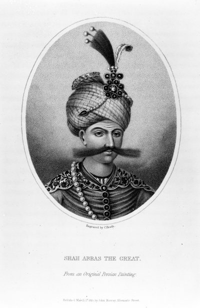 Büyük Şah Abbas, C. Heath tarafından yapılan baskı, 1815 by Persian School