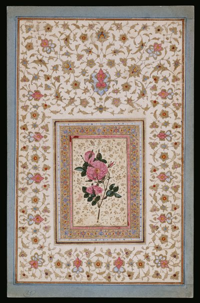 Bir Gül Çalışması by Persian School