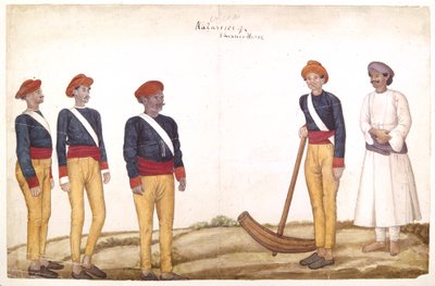 Çadır Siparişleri, c.1820-30 (kağıt üzerine sulu boya) by Persian School