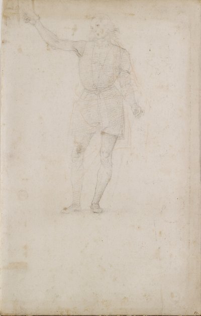 Vaftizci Yahya için çalışma. Verso: Bir Göz, 15. yüzyılın sonu ile 16. yüzyılın başları by Perugino