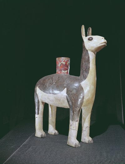 Lama kuklası, Nazca Kültürü (toprak çanak çömlek) by Peruvian School