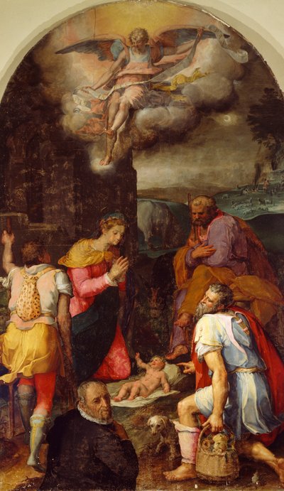 Çobanların Hayranlığı, Peter Candid (1548-1628), panel üzerine yağlı boya, 248x162 cm by Peter (1548 1628) Candid