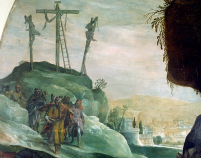 Calvary, Peter Candid (1548-1628) tarafından yazılan Haçtan Çökeltme'den detay, tuval üzerine yağlı boya, 294x177 cm by Peter (1548 1628) Candid