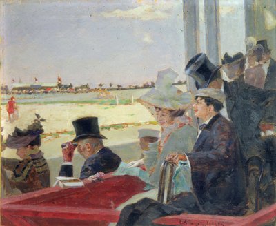 At yarışı, 1902 (tahta üzerine yağlı boya) by Peter Alexandrovich Nilus