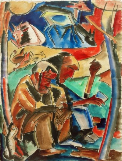Ebeveyn by Peter August Böckstiegel
