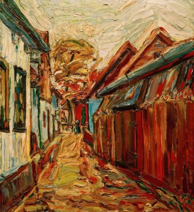 Dorfstrasse by Peter August Böckstiegel