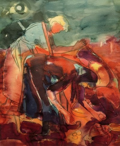 patates hasadı by Peter August Böckstiegel