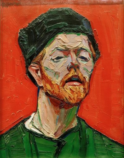 kendi kendine portre by Peter August Böckstiegel