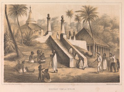 Budist Tapınağı, Seylan by Peter Bernhard Wilhelm Heine