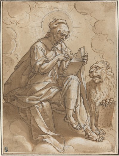 Evangelist Aziz Mark by Peter Candid after Heinrich Aldegrever after Georg Pencz