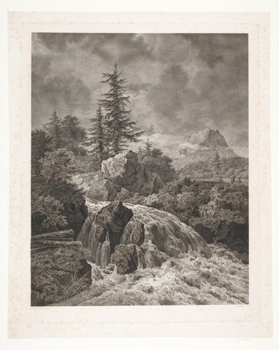 Şelaleler ile manzara by Peter Christian Schøler