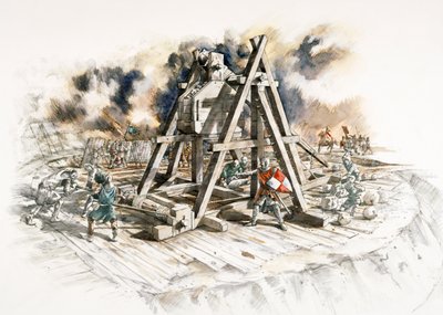 Dover Kalesi kuşatması, 1216, c1990-2010 by Peter Dunn